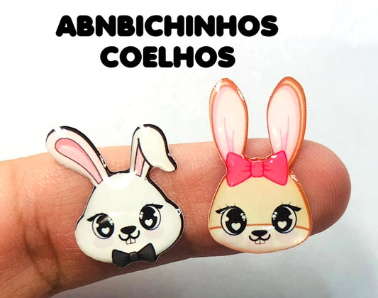 Apliques BICHINHOS ABNBICHINHOS CABEÇAS COELHOS