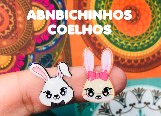 Apliques BICHINHOS ABNBICHINHOS CABEÇAS COELHOS