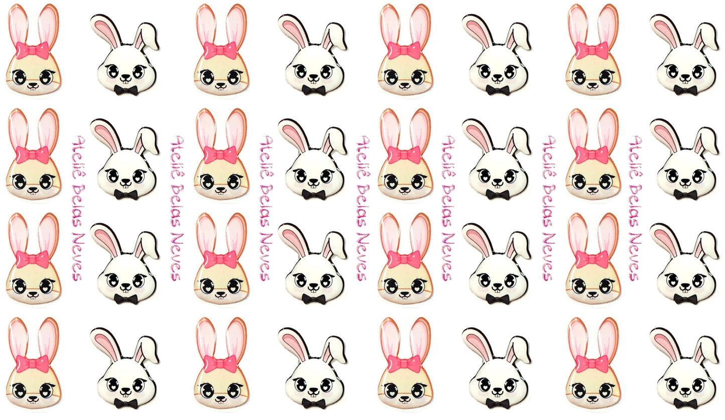 Apliques BICHINHOS ABNBICHINHOS CABEÇAS COELHOS