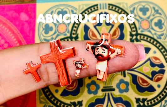 Apliques RESINADOS ABNCRUCIFIXOS