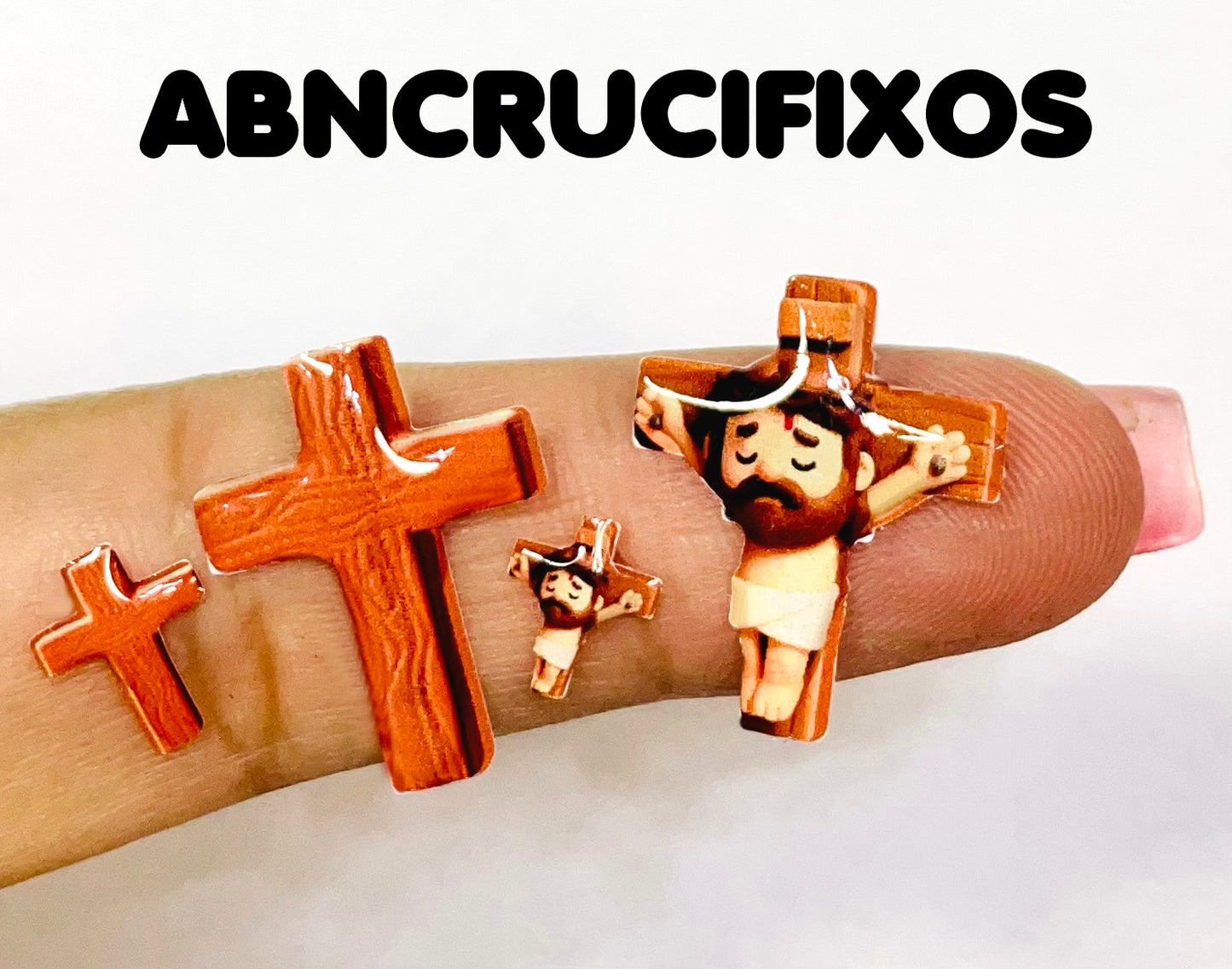 Apliques RESINADOS ABNCRUCIFIXOS