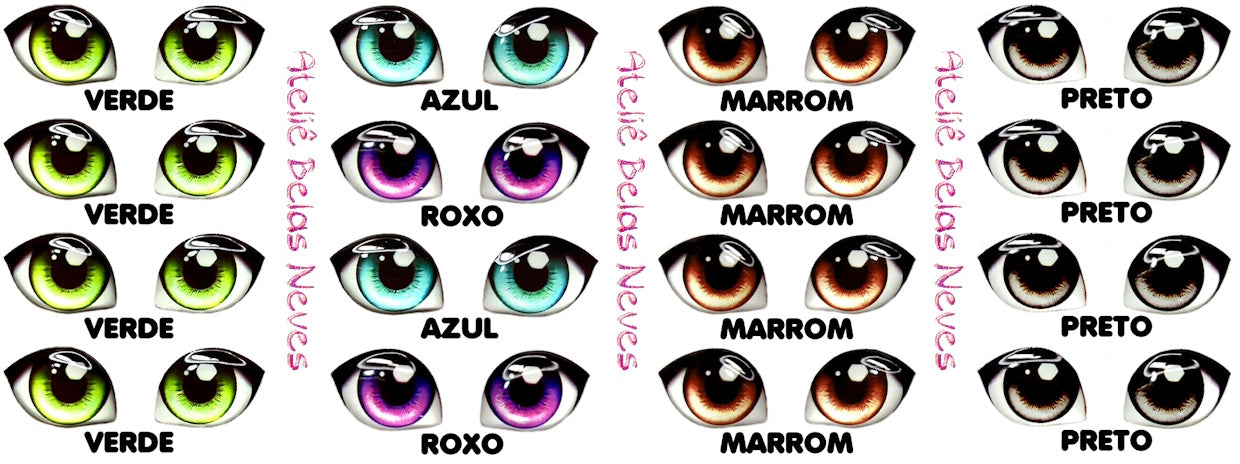 Olhos RESINADOS ABNDOLL2300