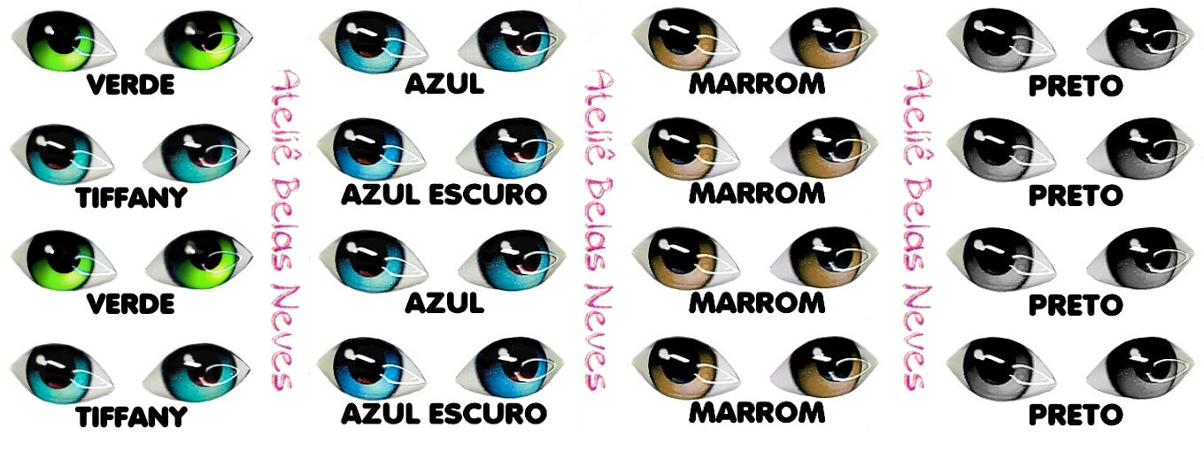 Olhos RESINADOS ABNH300