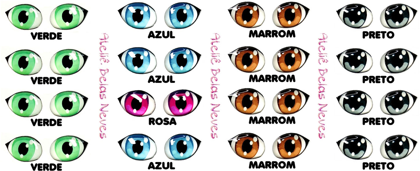 Olhos RESINADOS ABNH800