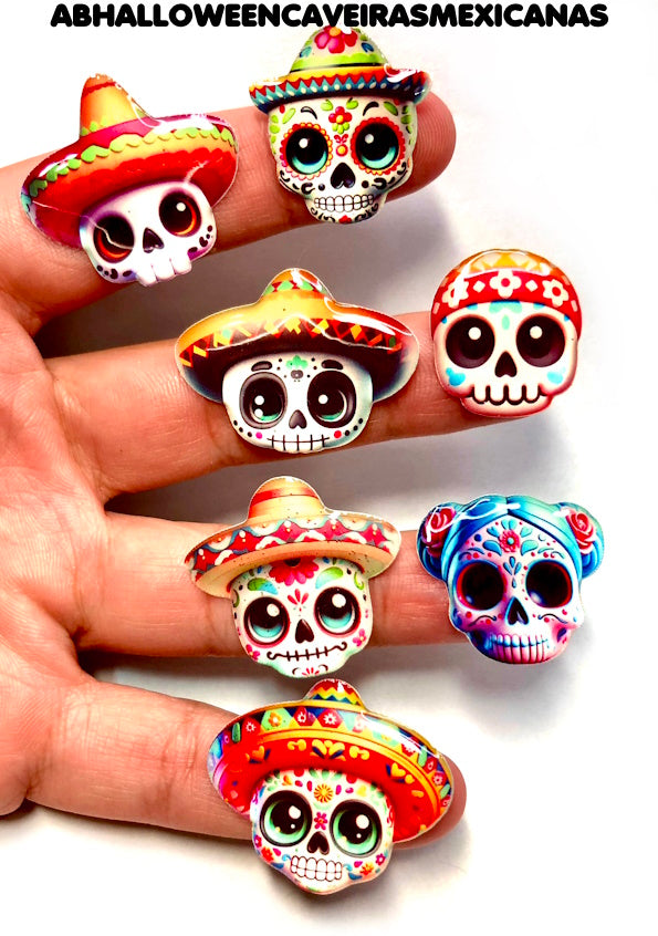 HALLOWEEN APPLIQUES ABNHALLOWEENSKULLMEXICANS
