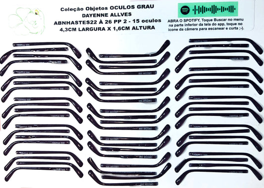 HASTES RESINADAS ABNHASTES22 A 26 PARA OCULOS ABNOCULOS22 A 26