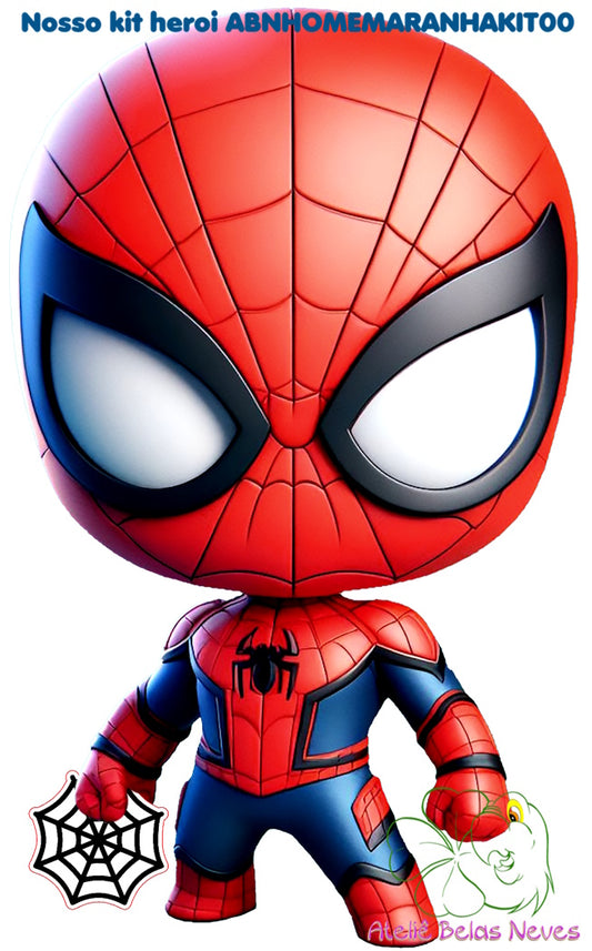 KIT RESINADOS Rostos e elementos HOMEM ARANHA ABNHOMEMARANHA00