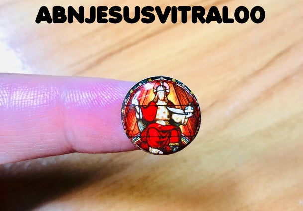 Apliques RESINADOS ABNIMAGENSVITRAIS JESUS DIVINO SAGRADA