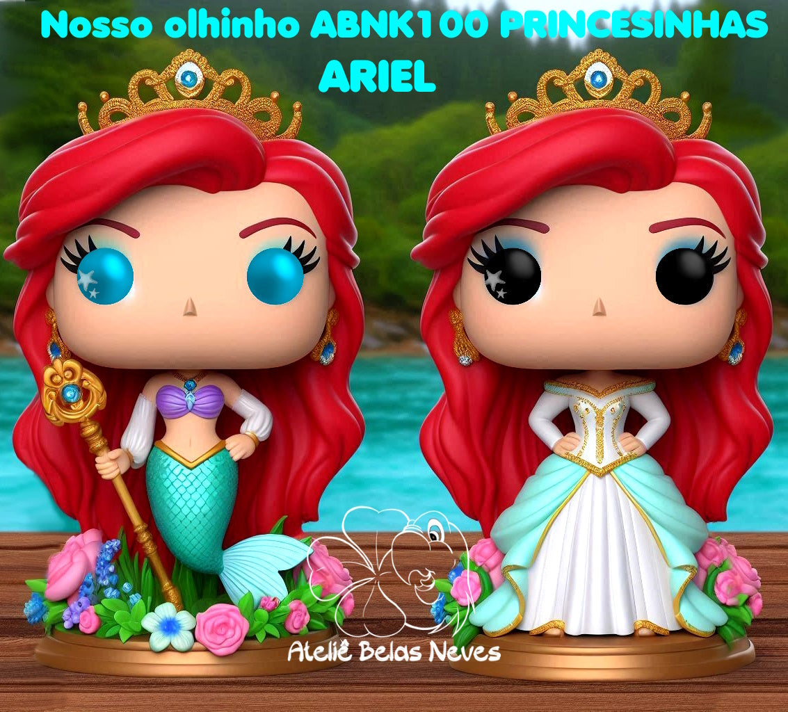 Olhos Resinados ABNK100PRINCESINHAS