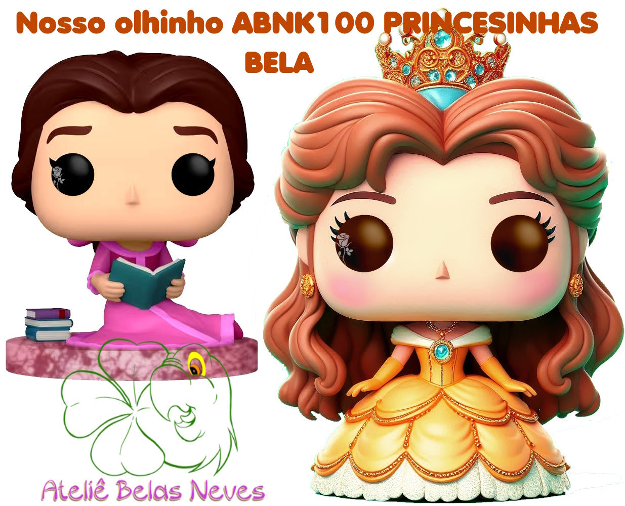 Olhos Resinados ABNK100PRINCESINHAS