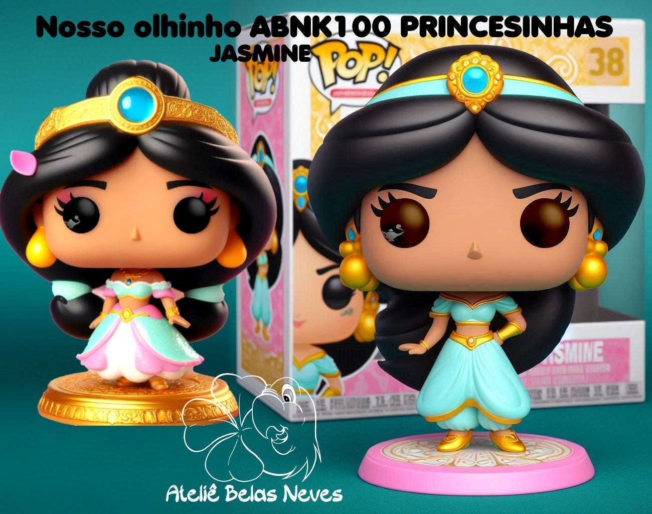 Olhos Resinados ABNK100PRINCESINHAS