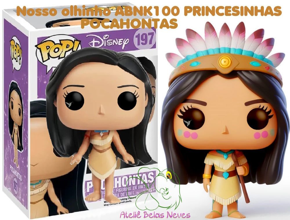 Olhos Resinados ABNK100PRINCESINHAS