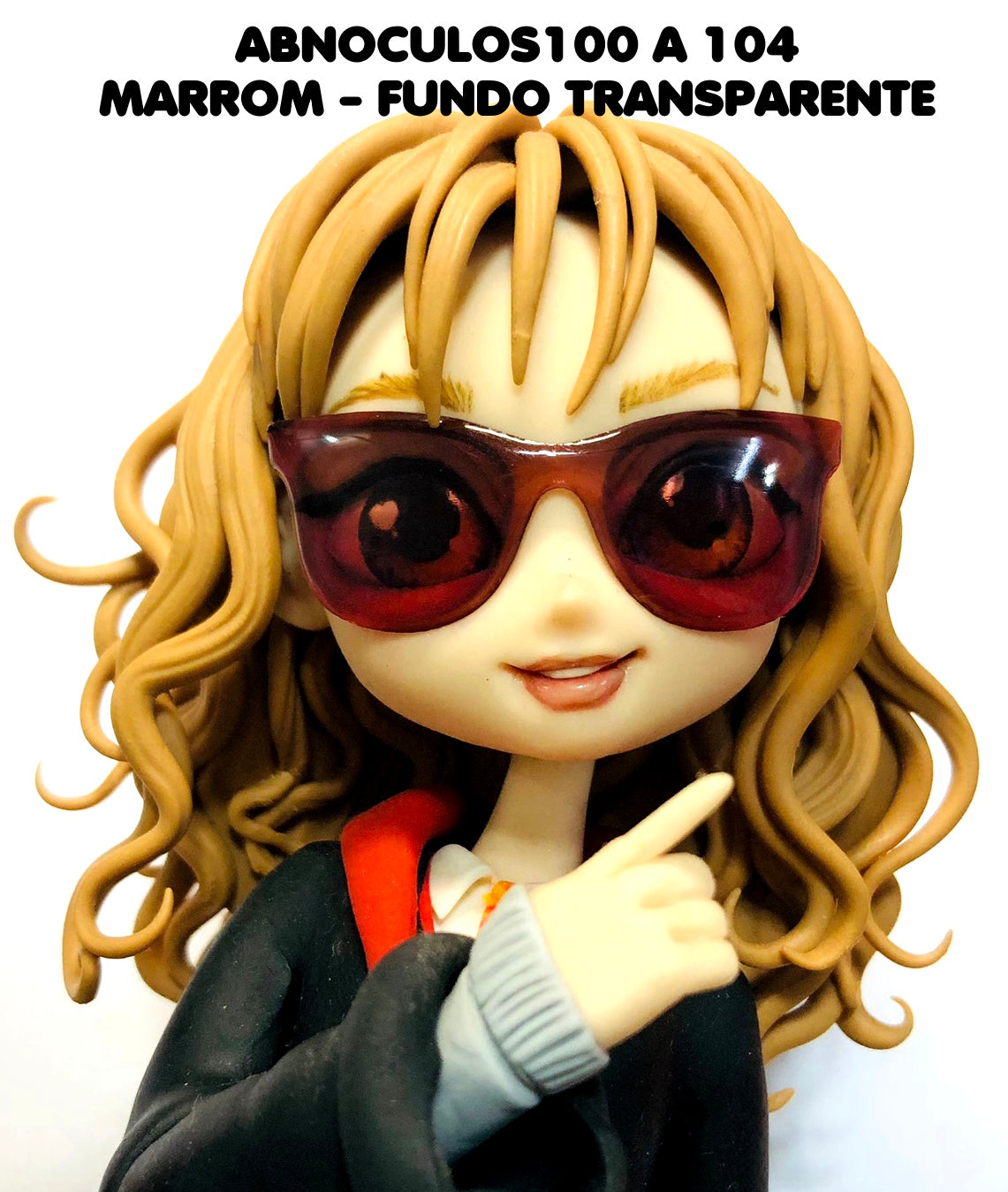 Oculos RESINADOS ESCUROS FUNDO TRANSPARENTE- ABNOCULOS100 A 104