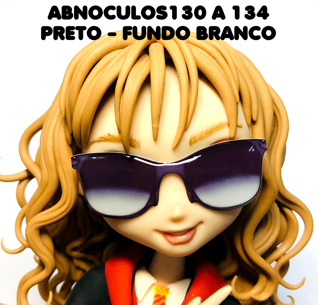 Oculos RESINADOS ESCUROS FUNDO BRANCO - ABNOCULOS130 A 134