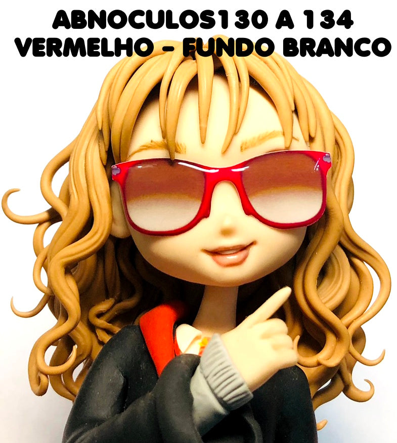 Oculos RESINADOS ESCUROS FUNDO BRANCO - ABNOCULOS130 A 134