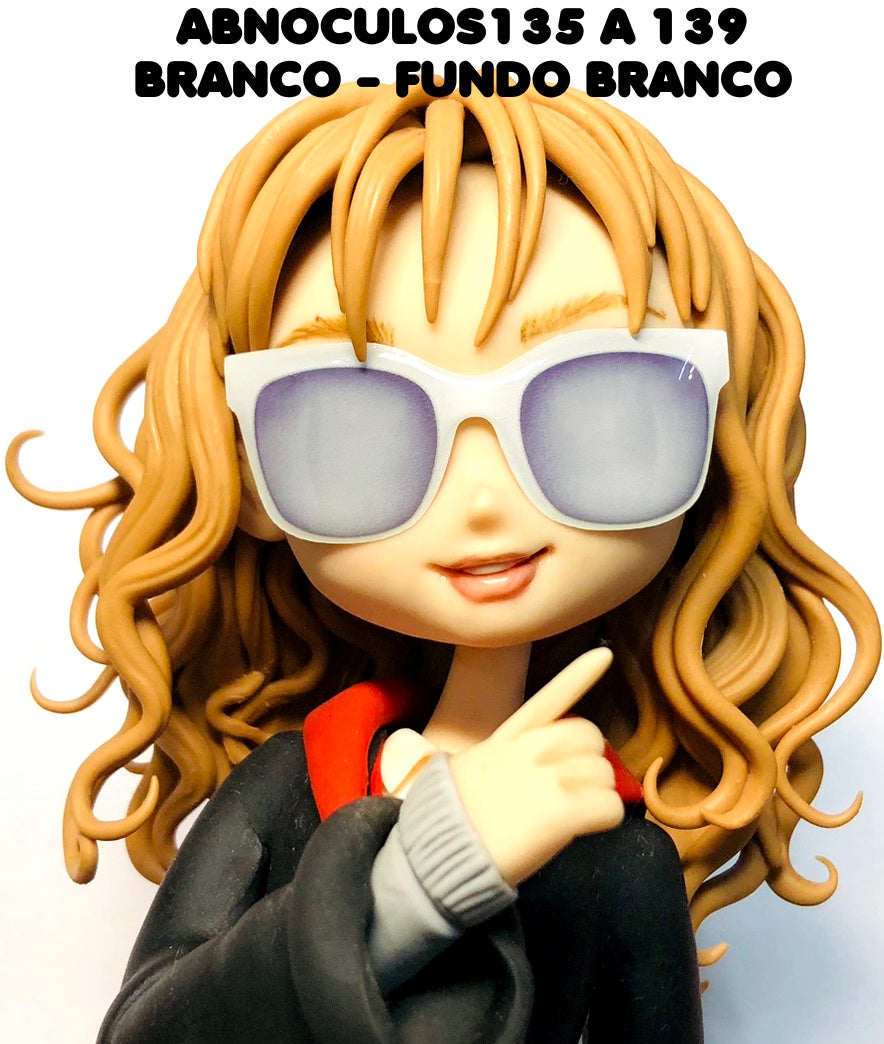 Oculos RESINADOS ESCUROS FUNDO BRANCO - ABNOCULOS135 A 139