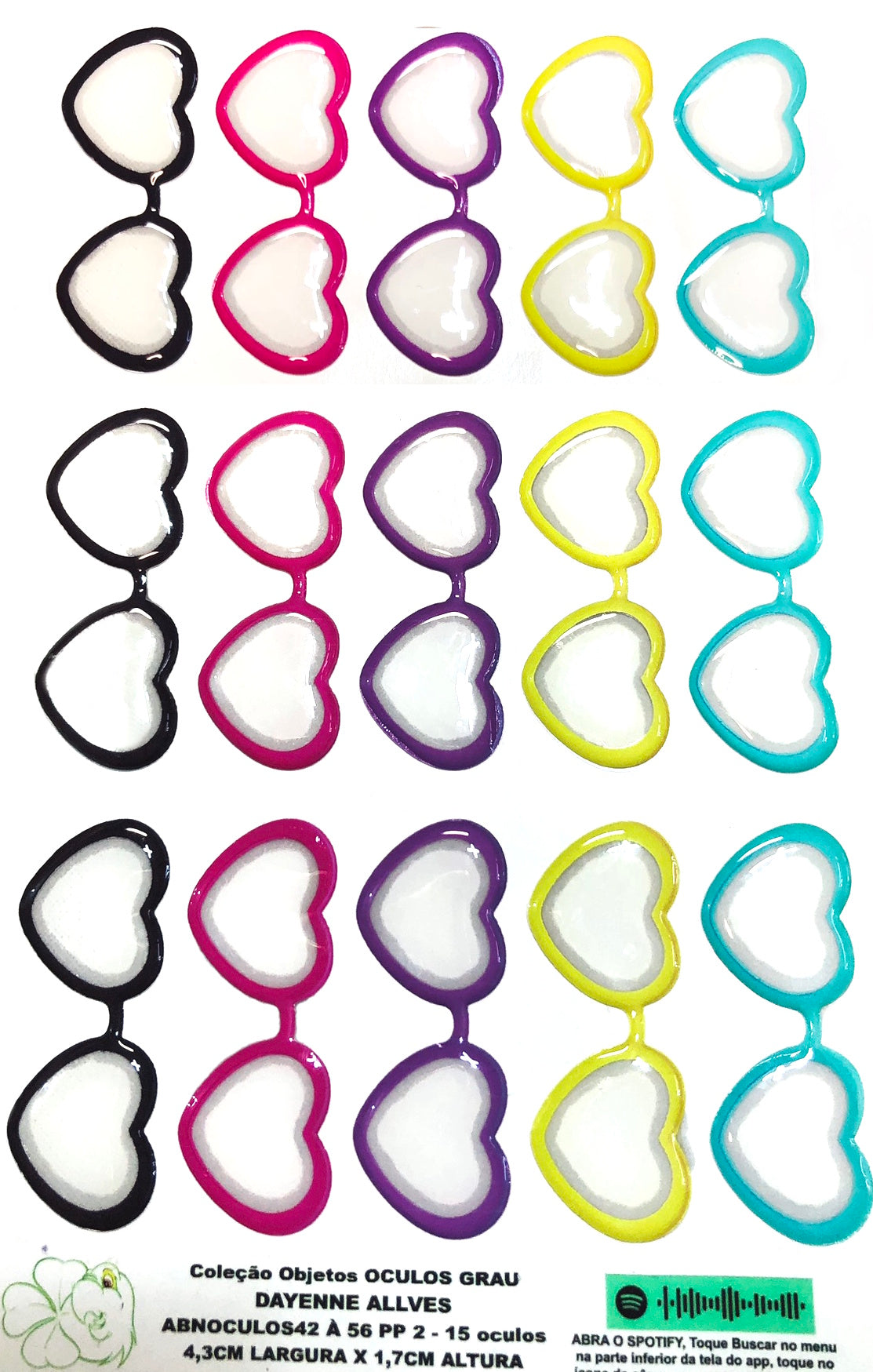 Oculos RESINADOS GRAU - ABNOCULOS52 A 56