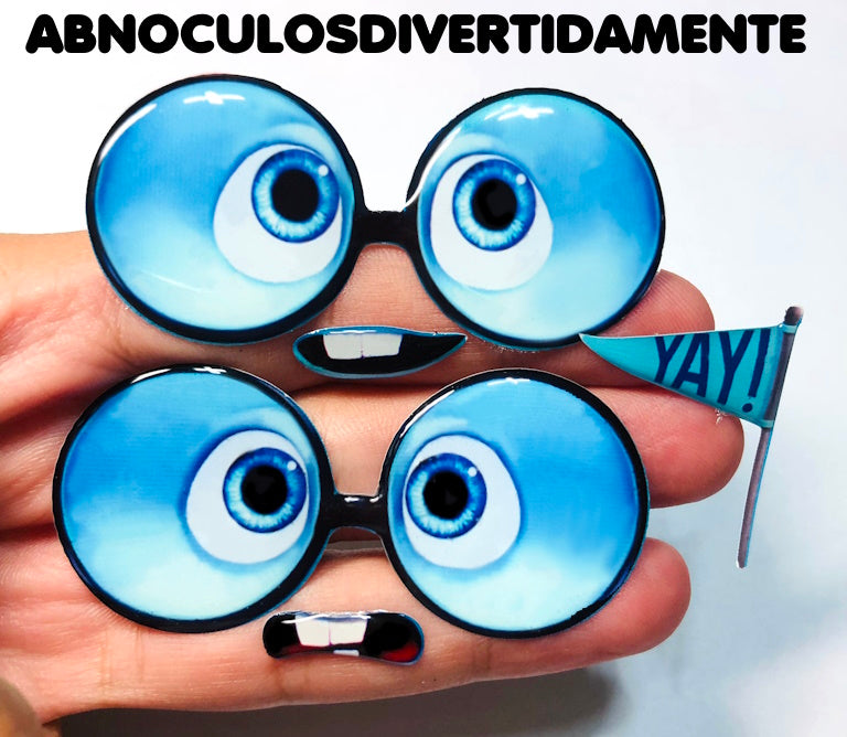 Oculos RESINADOS DIVERTIDAMENTE ABNOCULOSTRISTEZA