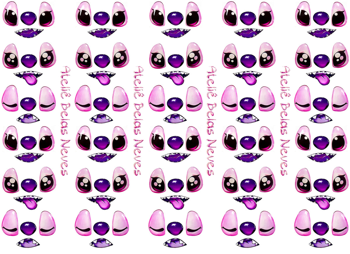 Rostos RESINADOS STITCH ABNPSTITCH ROSTO
