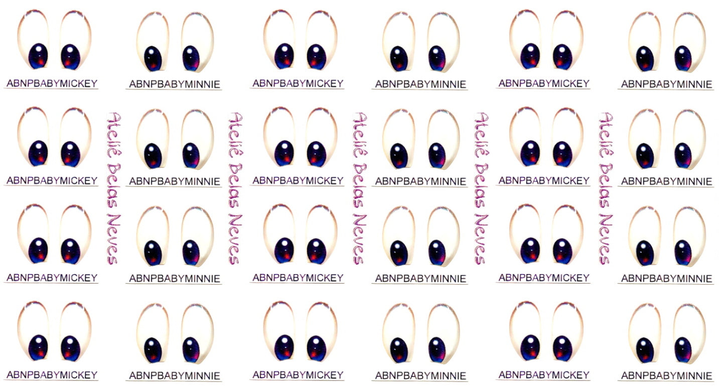 Olhos RESINADOS ABNPBABYDISNEY