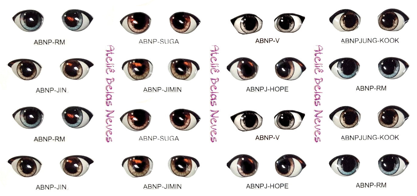 Olhos RESINADOS ABNPBTS