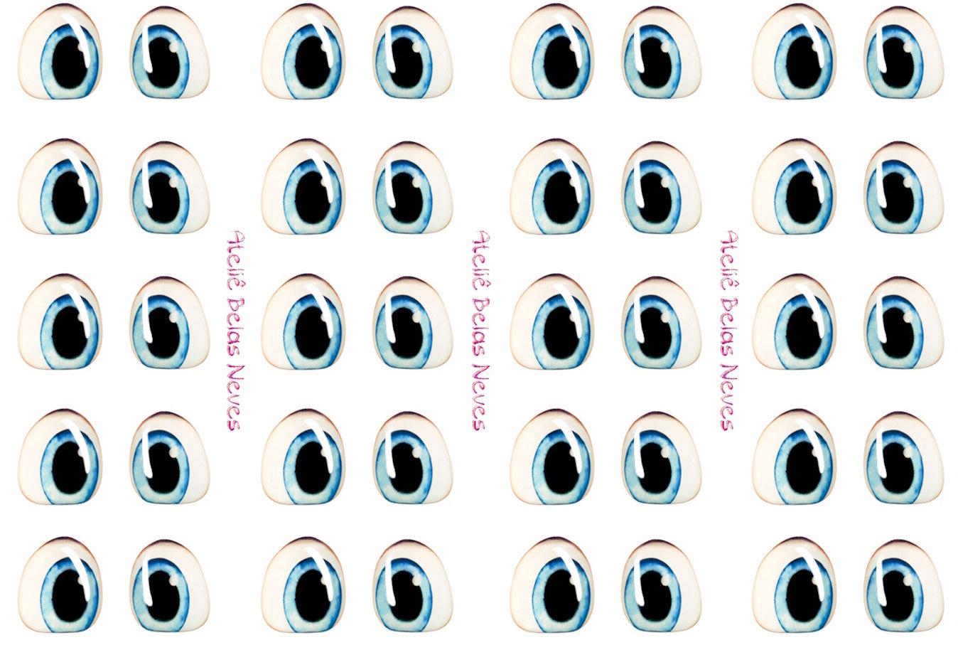 Olhos RESINADOS ABNPMARIOOLHOS MARIO BROS