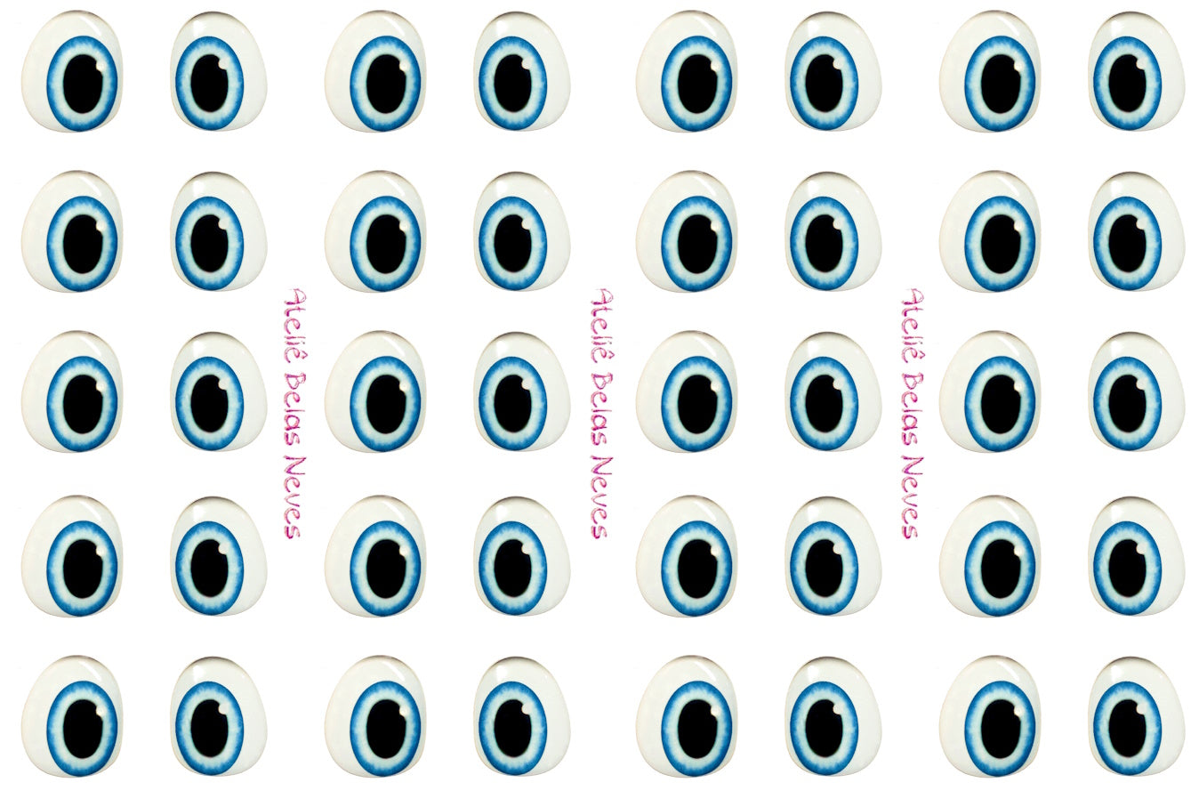 Olhos RESINADOS ABNPMARIOOLHOS MARIO BROS