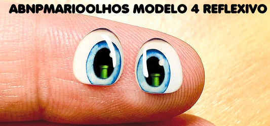 Olhos RESINADOS ABNPMARIOOLHOS MARIO BROS