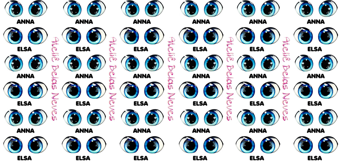 Olhos RESINADOS PRINCESAS ABNPRINCESINHASOLHOS