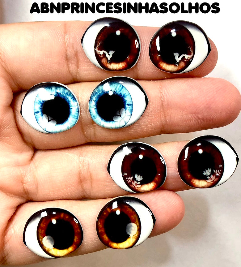 Olhos RESINADOS PRINCESAS ABNPRINCESINHASOLHOS