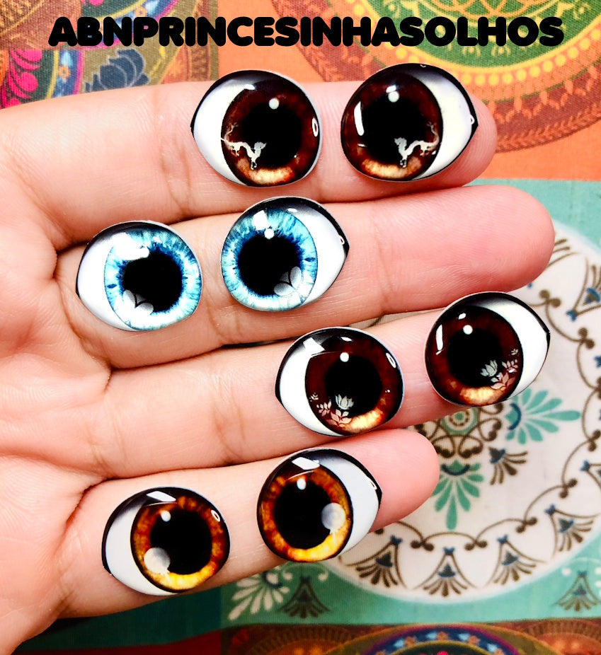 Olhos RESINADOS PRINCESAS ABNPRINCESINHASOLHOS
