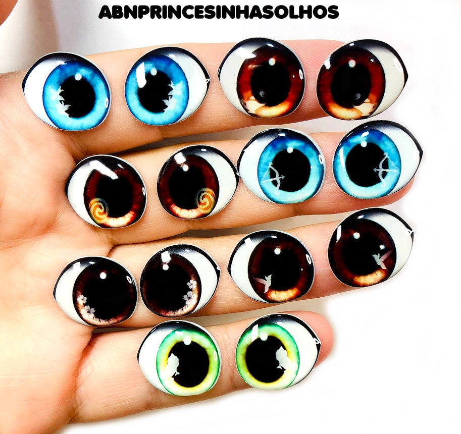 Olhos RESINADOS PRINCESAS ABNPRINCESINHASOLHOS