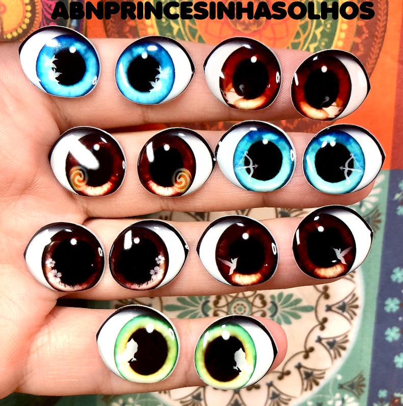 Olhos RESINADOS PRINCESAS ABNPRINCESINHASOLHOS