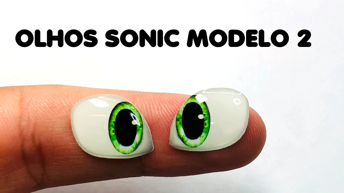 Olhos Resinados PERSONAGENS SONIC ABNPSONIC MODELO 2