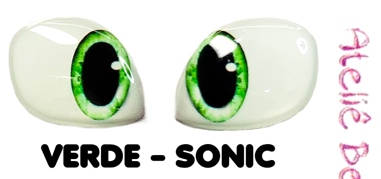 Olhos Resinados PERSONAGENS SONIC ABNPSONIC MODELO 2