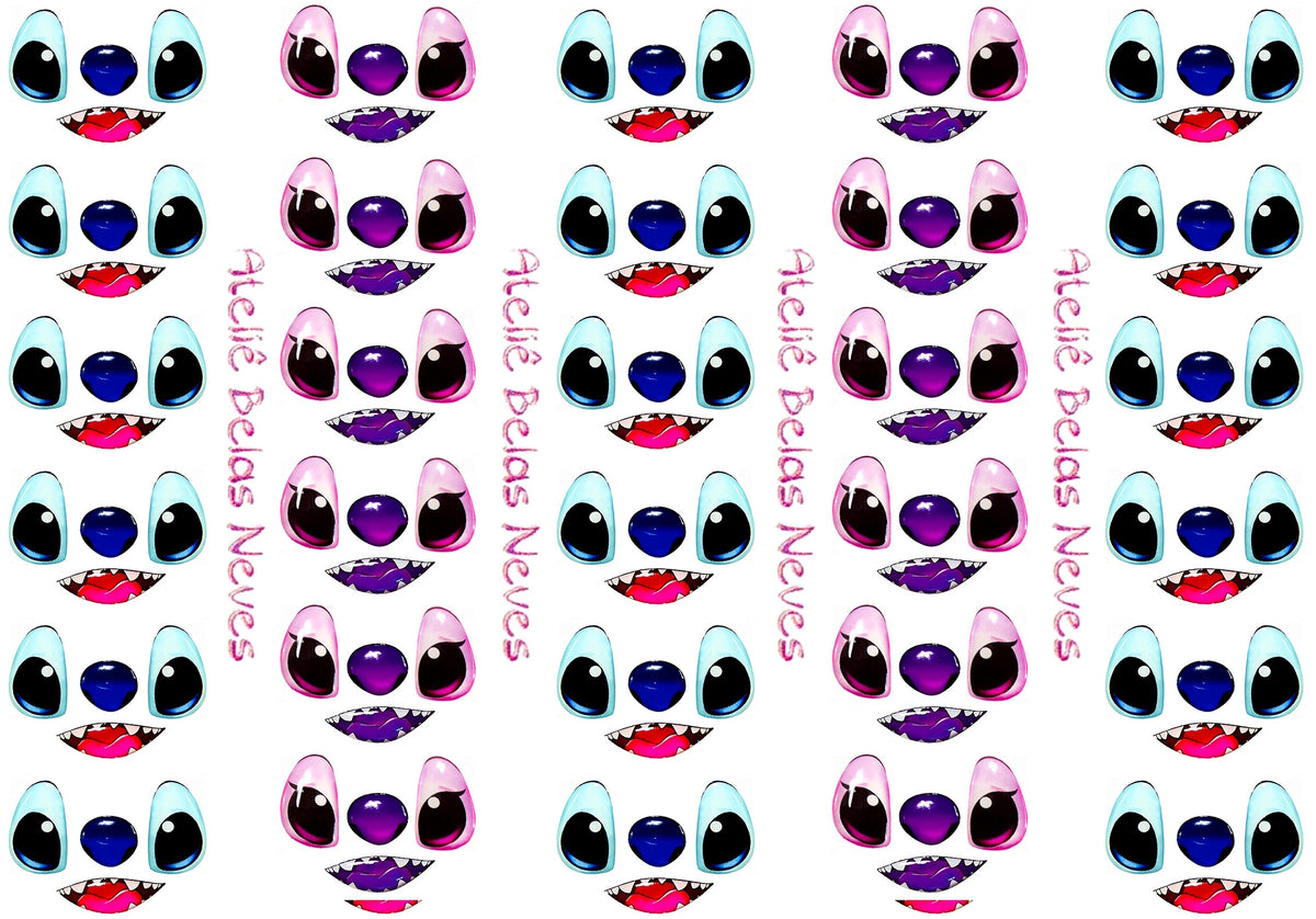 Rostos RESINADOS STITCH ABNPSTITCH ROSTO