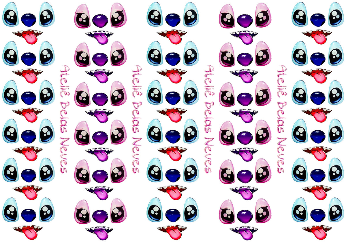 Rostos RESINADOS STITCH ABNPSTITCH ROSTO