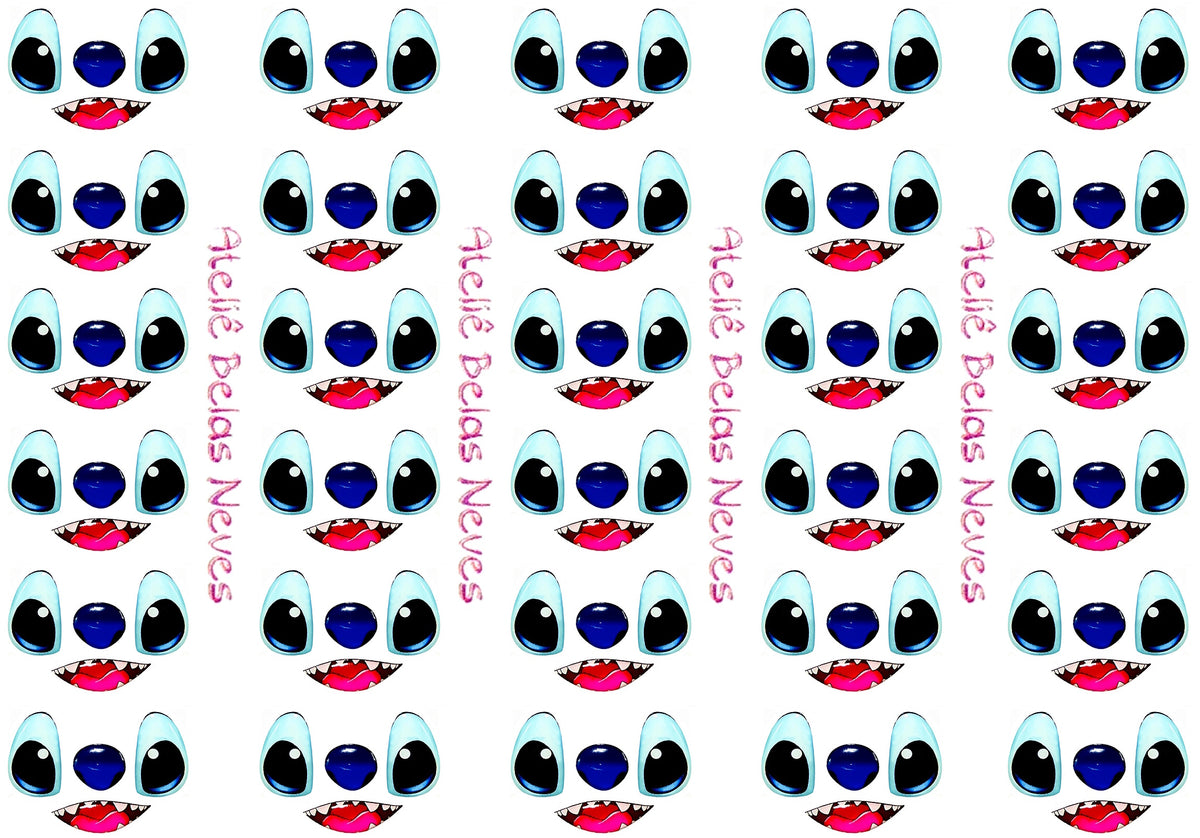 Rostos RESINADOS STITCH ABNPSTITCH ROSTO