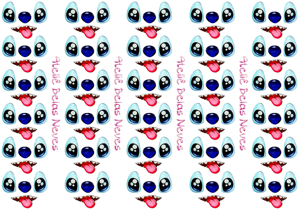 Rostos RESINADOS STITCH ABNPSTITCH ROSTO