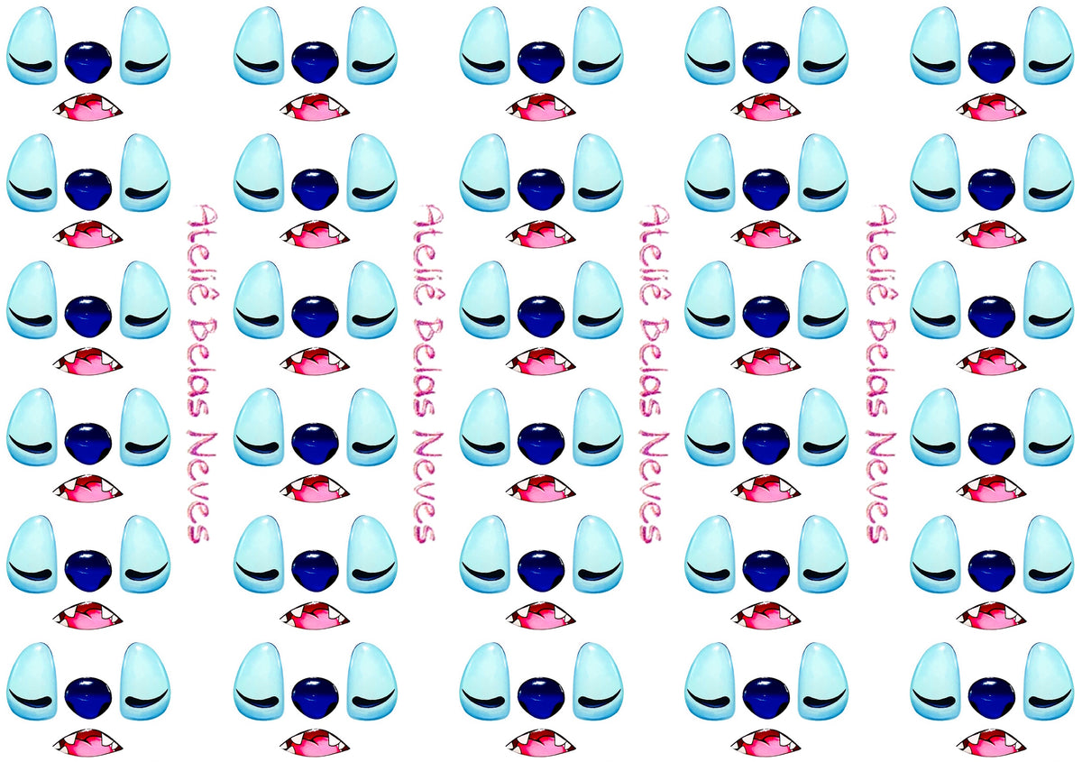 Rostos RESINADOS STITCH ABNPSTITCH ROSTO