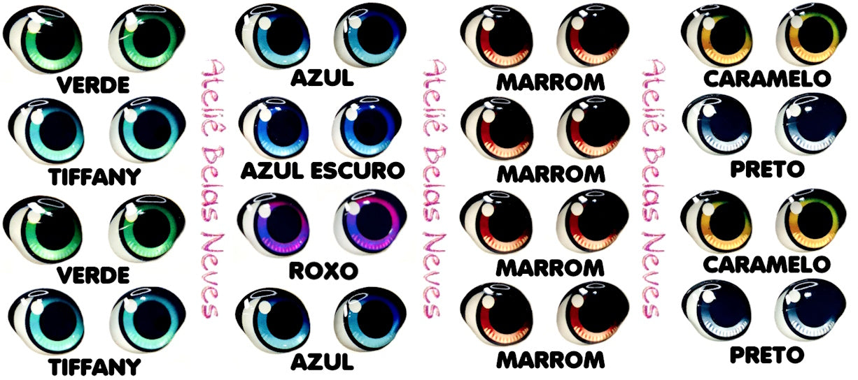 Olhos RESINADOS ABNQ100