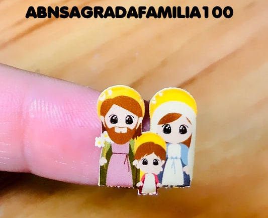 Apliques RESINADOS ABNSAGRADAFAMILIA100