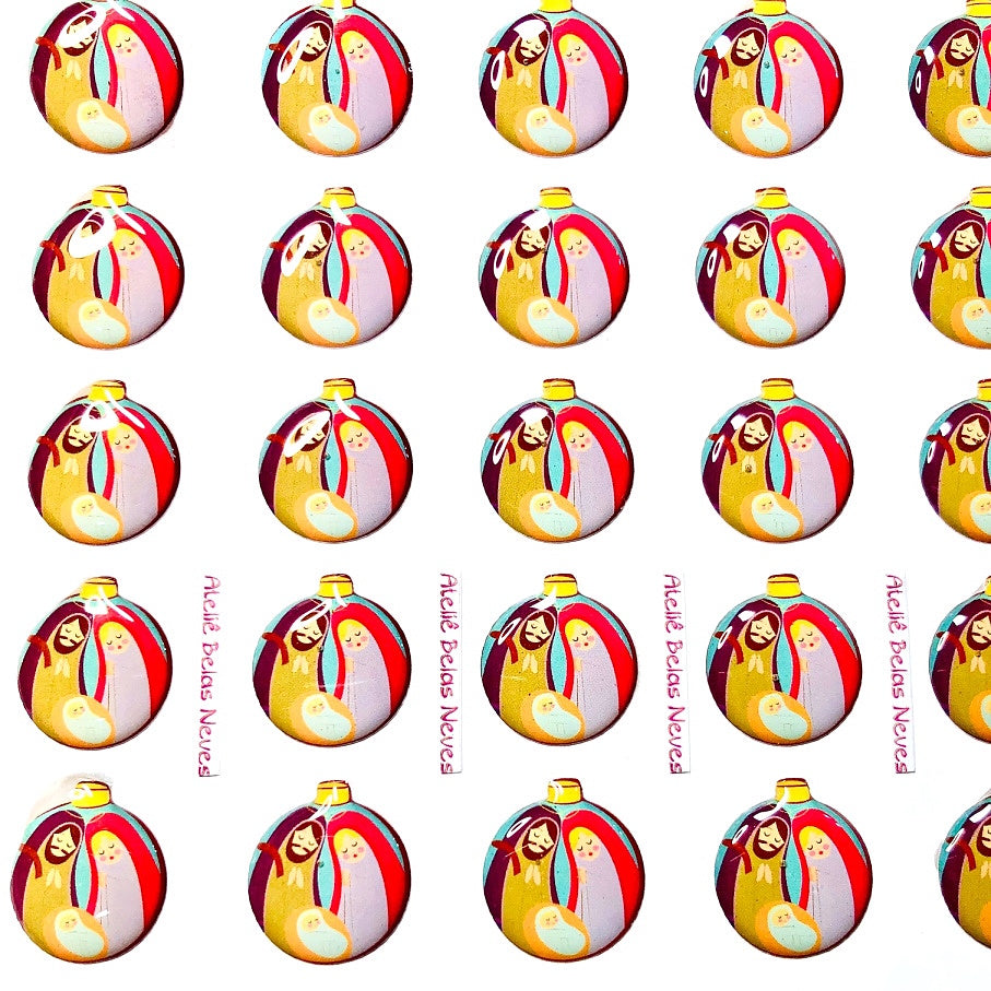 Apliques RESINADOS ABNSAGRADAFAMILIA140