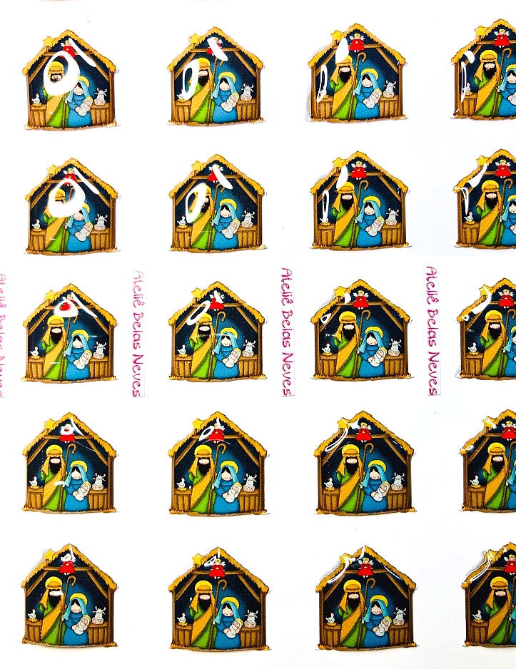 Apliques RESINADOS ABNSAGRADAFAMILIA30