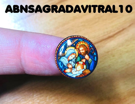 Apliques RESINADOS ABNIMAGENSVITRAIS JESUS DIVINO SAGRADA