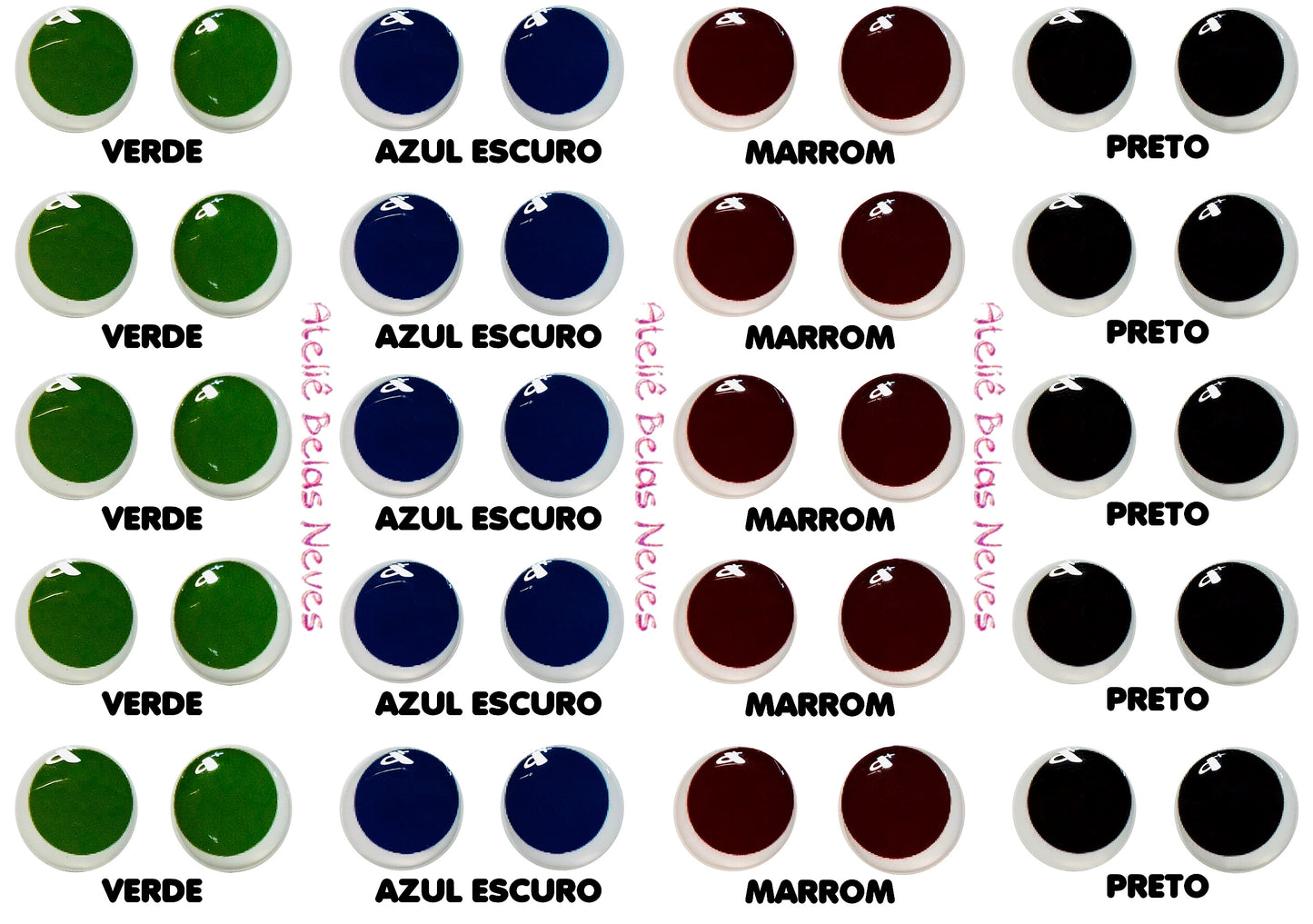 Olhos RESINADOS ABNSAHBISCUIT00
