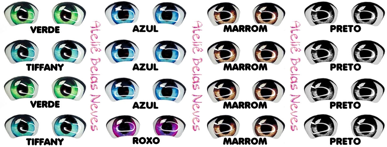 Olhos RESINADOS ABNT2300