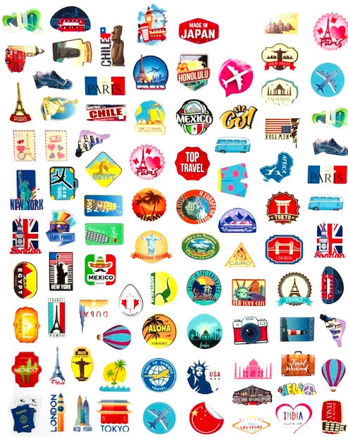 Apliques ADESIVOS SEM RESINA ABNVIAGEMSTICKERS