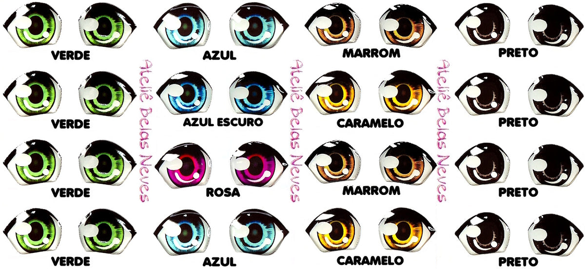 Olhos RESINADOS ABNA010