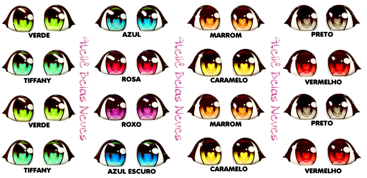 Olhos RESINADOS ABNA040